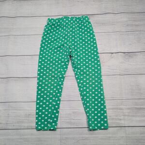5 Hanna Andersson Green Polka Dot Leggings